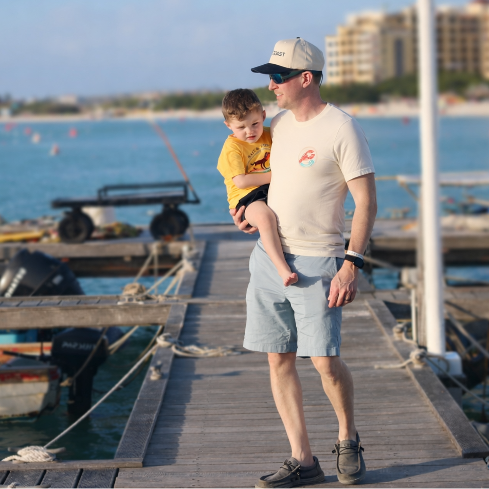 Salt & Tides Heathered Tee | Adult