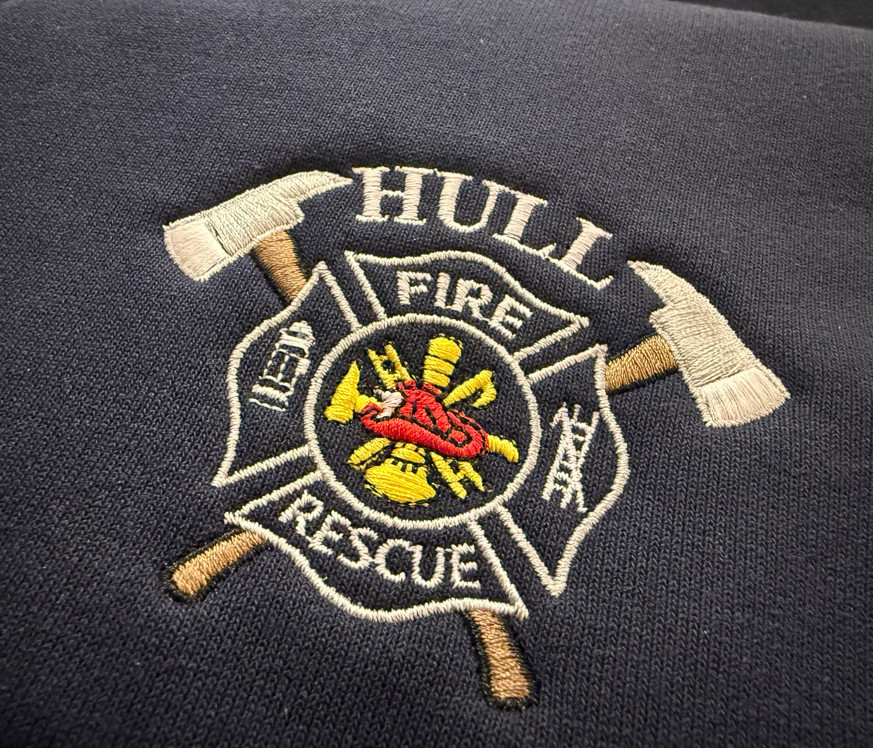 Hull Fire Carhartt® Paxton Rain Defender® 1/4-Zip Hooded Sweatshirt