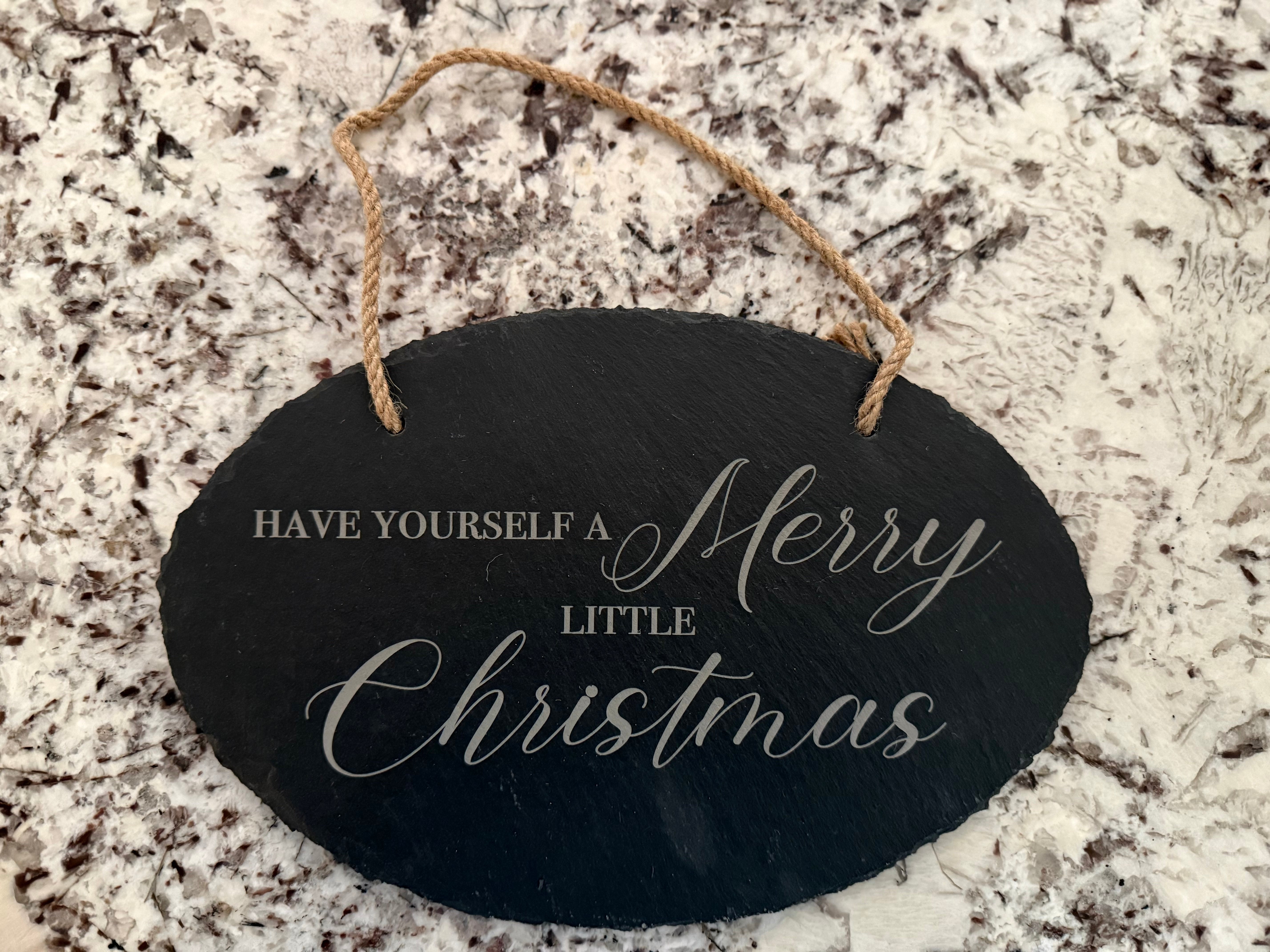Engraved Slate Hanging Signs