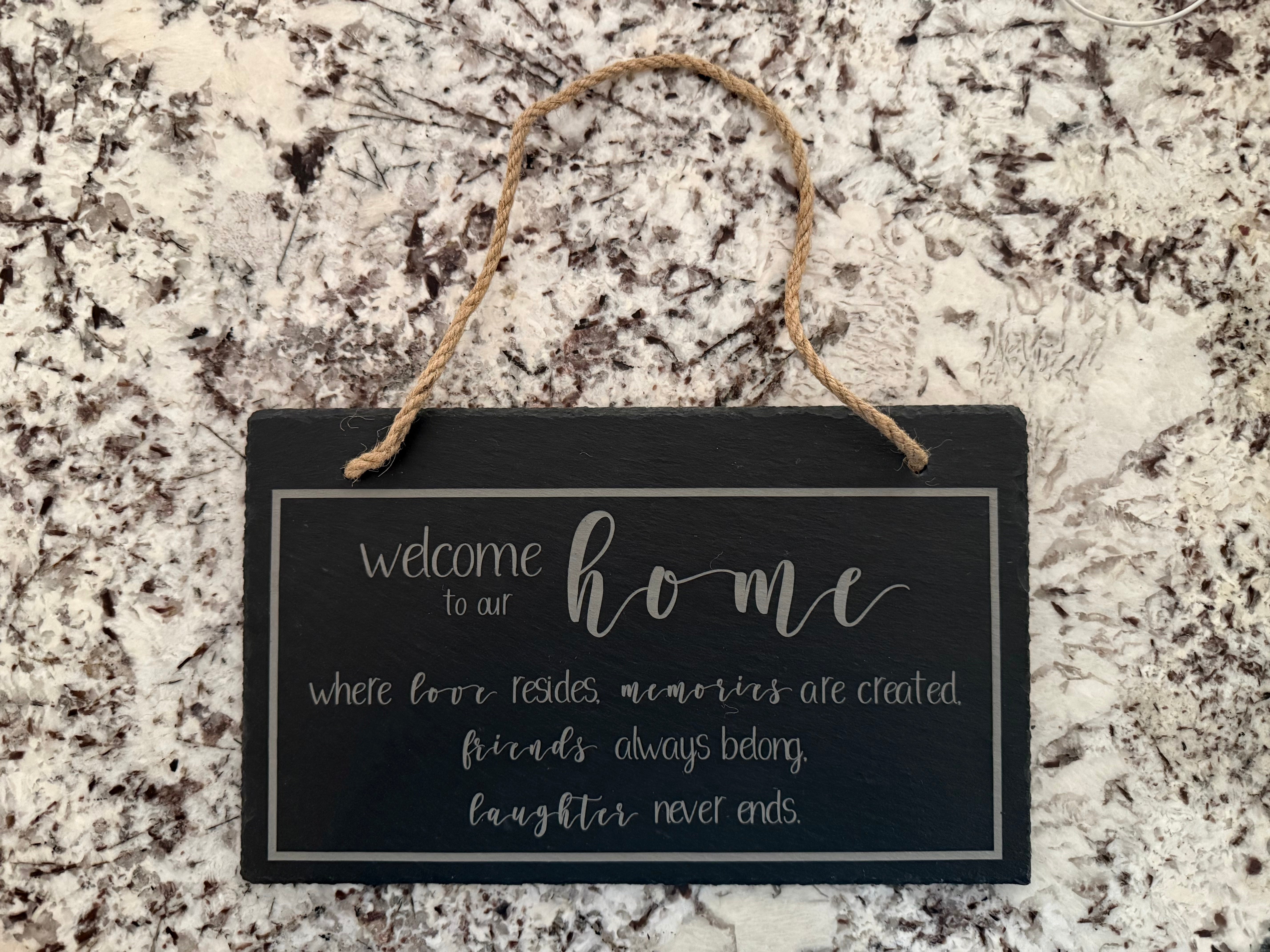 Engraved Slate Hanging Signs