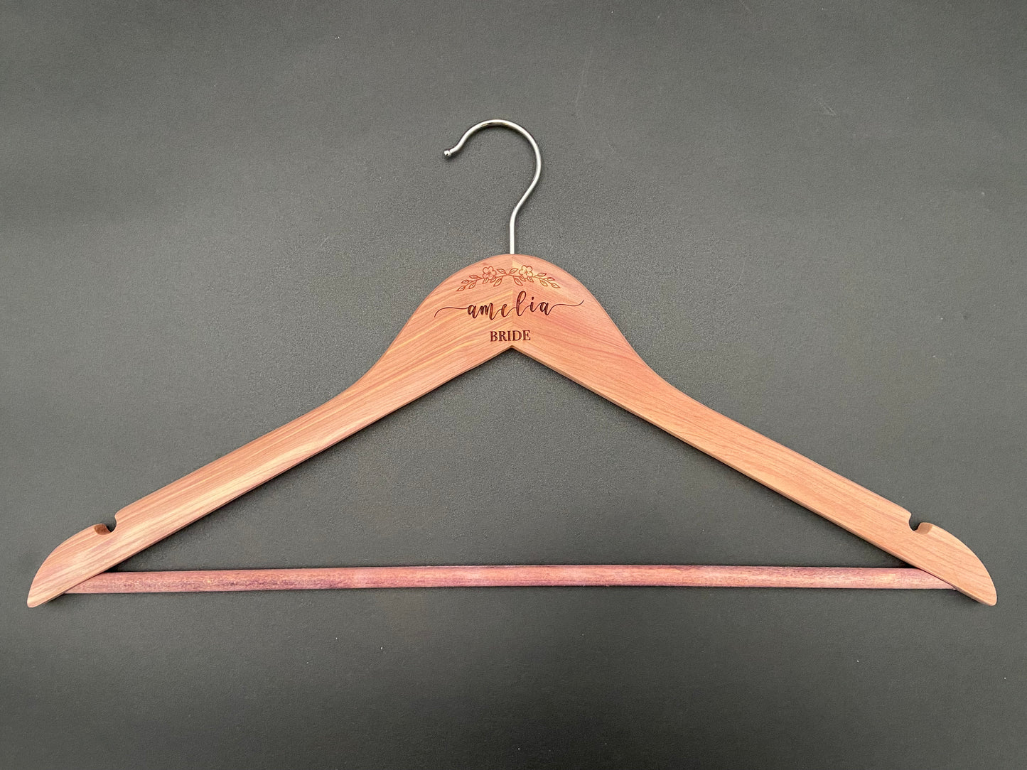 Custom Engraved Cedar Bridal Party Hangers