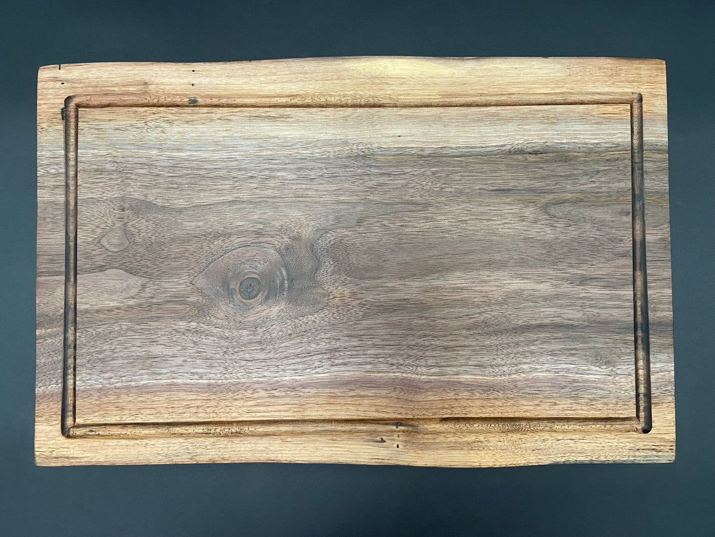 Handcrafted Black Walnut Cutting Board with Juice Groove