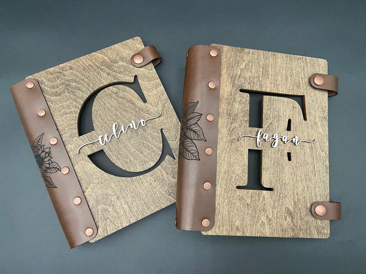 Handcrafted Wood + Leather Journal (A5 Refillable)