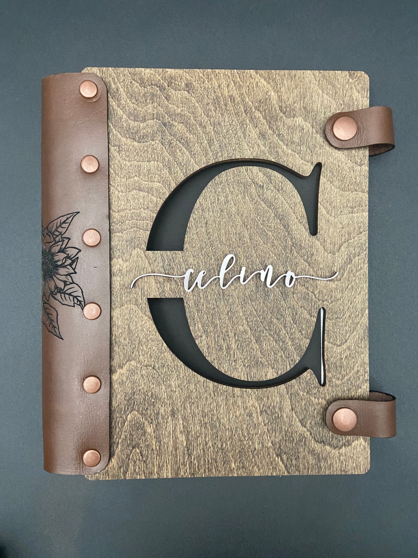 Handcrafted Wood + Leather Journal (A5 Refillable)