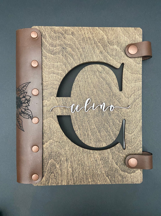 Handcrafted Wood + Leather Journal (A5 Refillable)