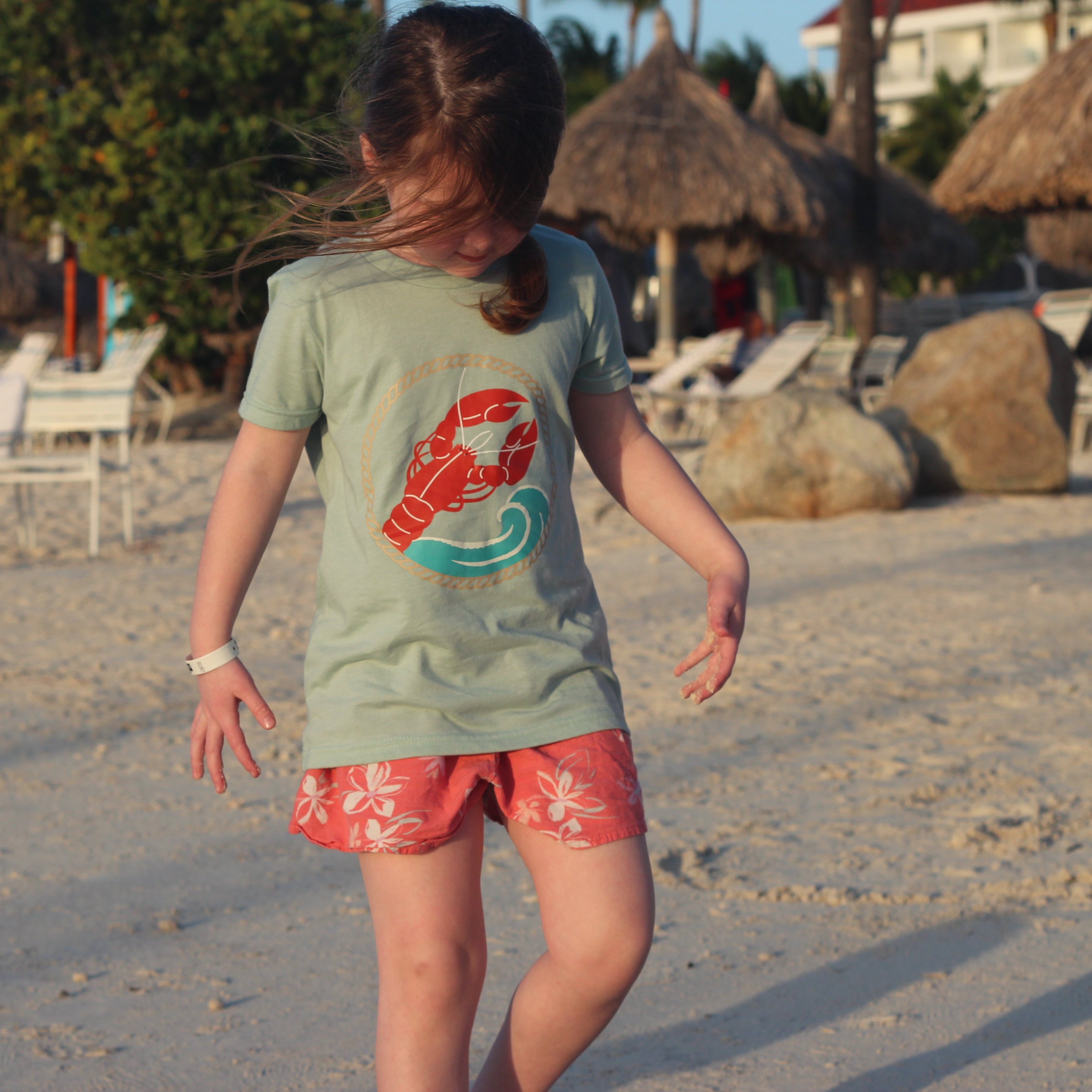 Salt & Tides Heathered Tee | Youth