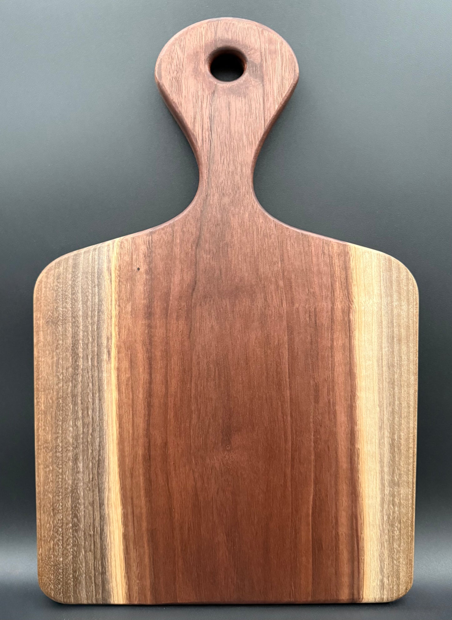 Handcrafted Black Walnut Cutting Board with Handle