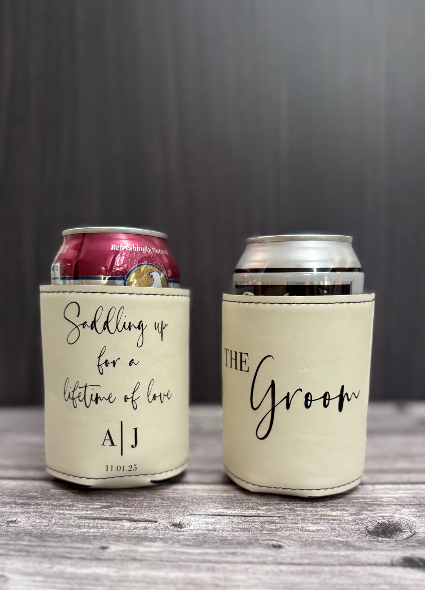 Premium 12oz Leatherette Can Cooler