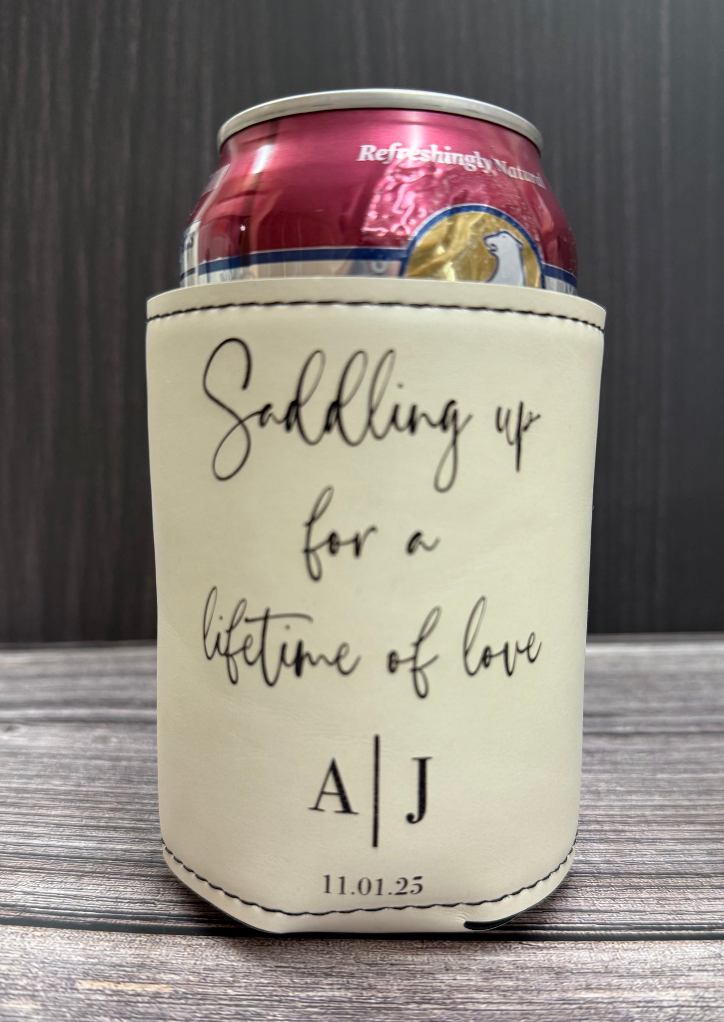 Premium 12oz Leatherette Can Cooler