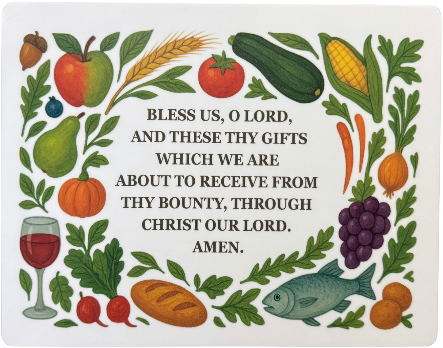 Sacred Heart “Bless Us, O Lord” Acrylic Wall Hanging