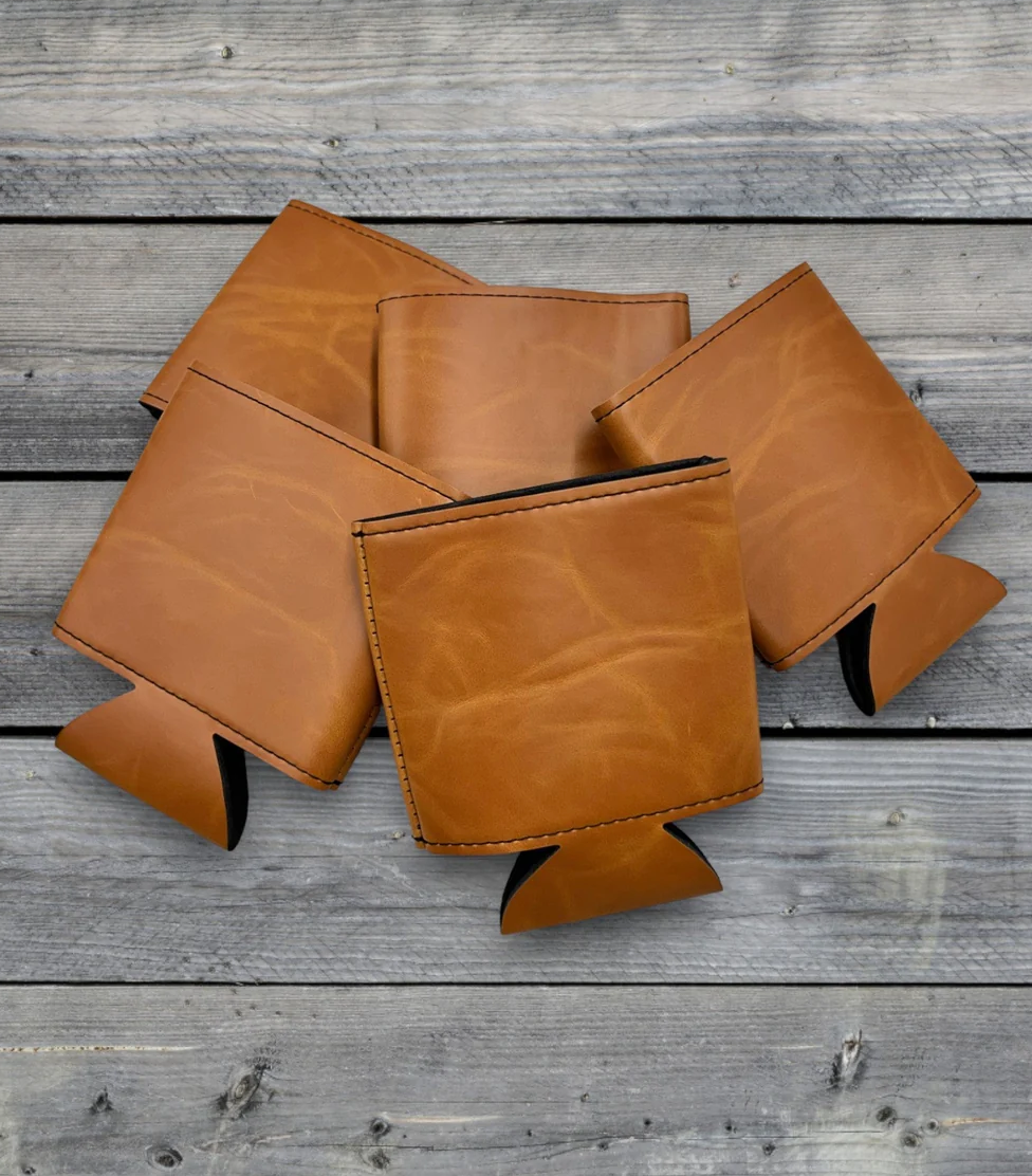 Premium 12oz Leatherette Can Cooler