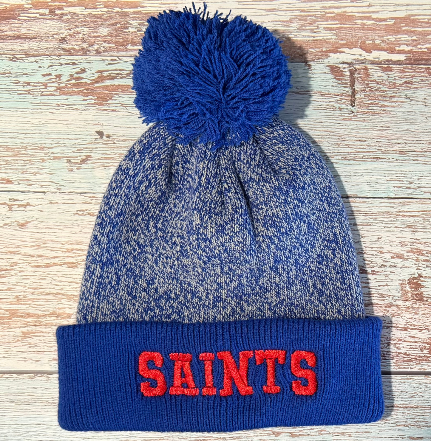 Sacred Heart Saints Heather Pom Beanie