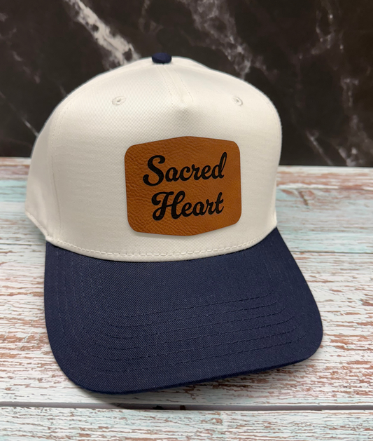 Sacred Heart Engraved Patch Hat