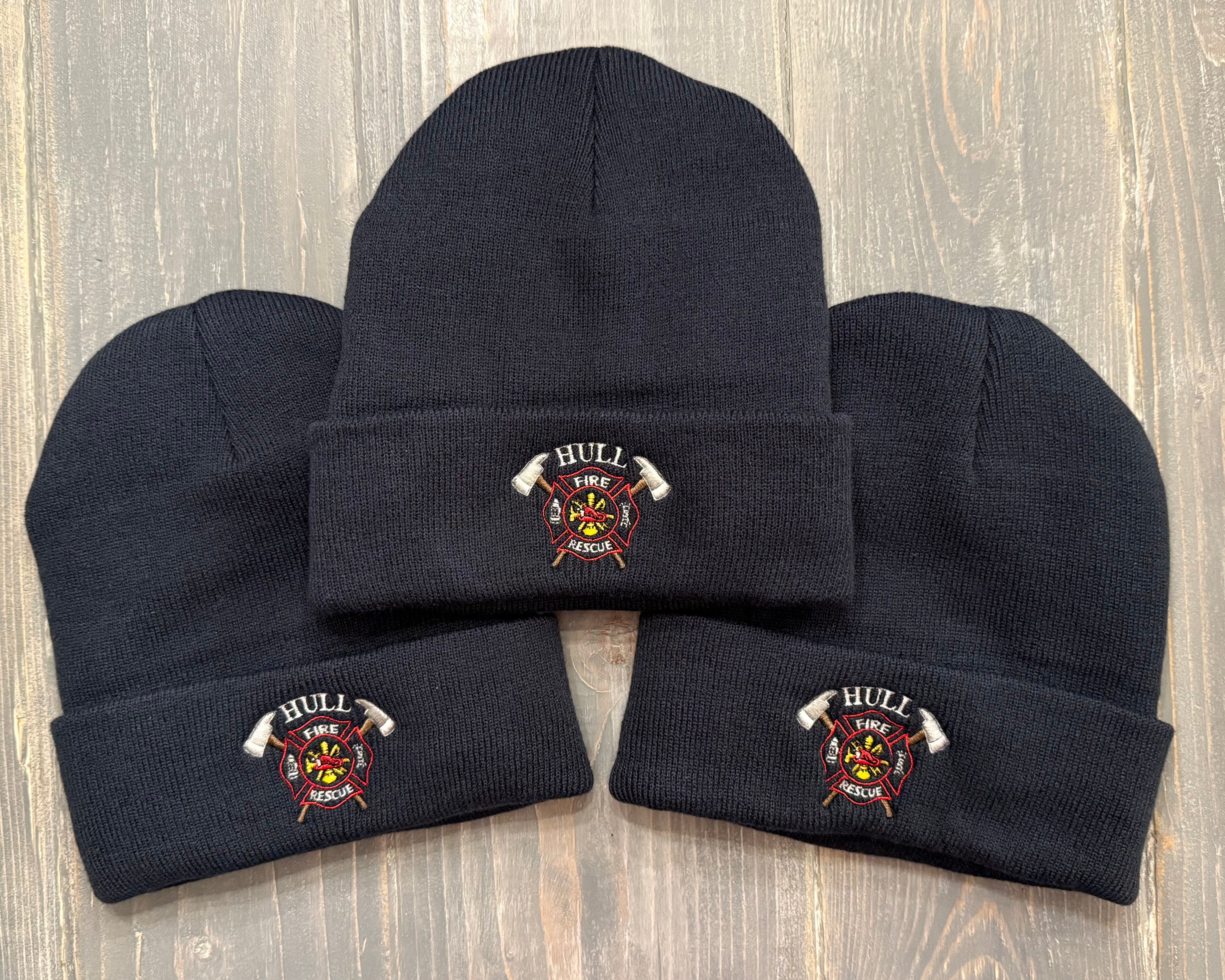 Hull Fire Fleece-Lined Cuffed Beanie (Navy)