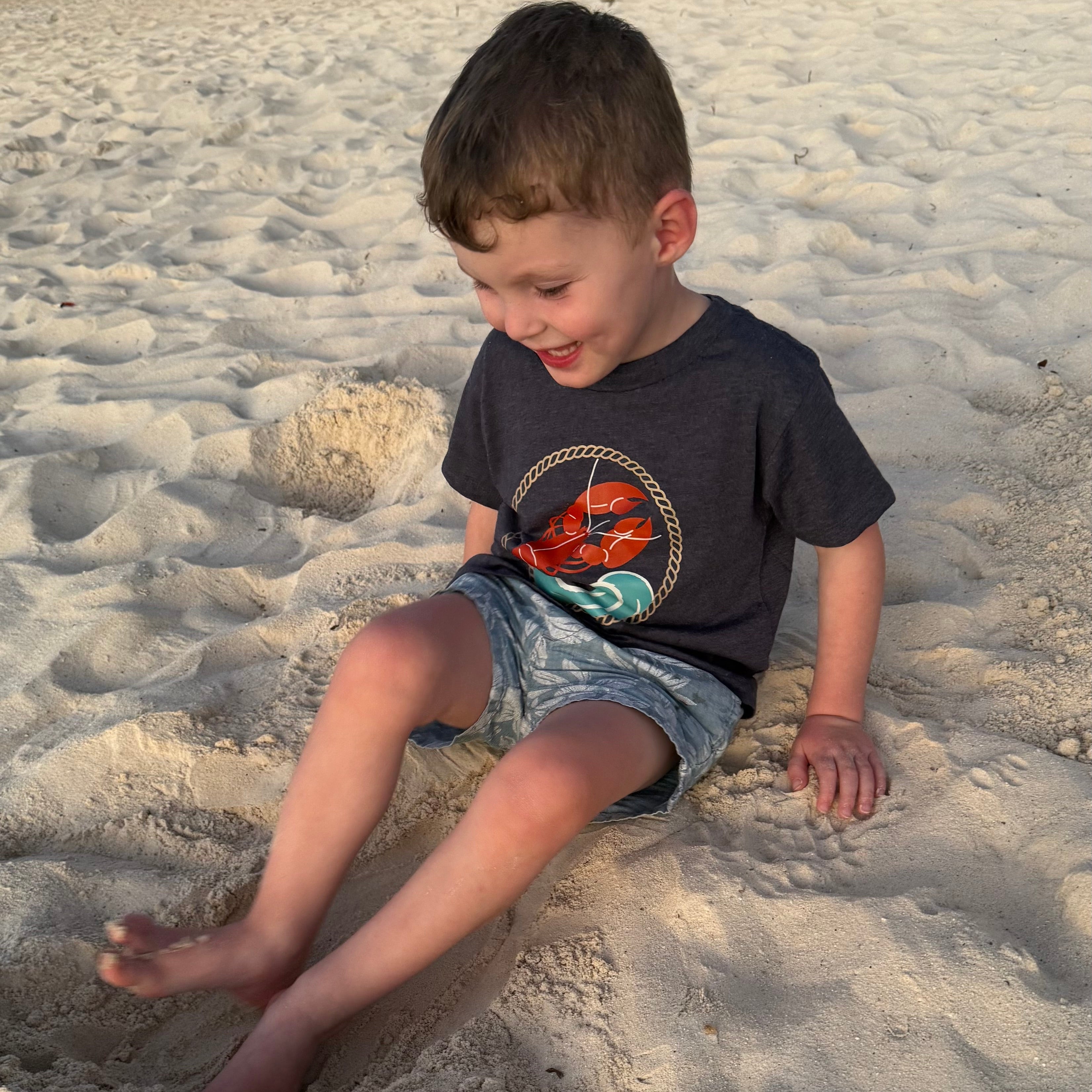 Salt & Tides Heathered Tee | Youth