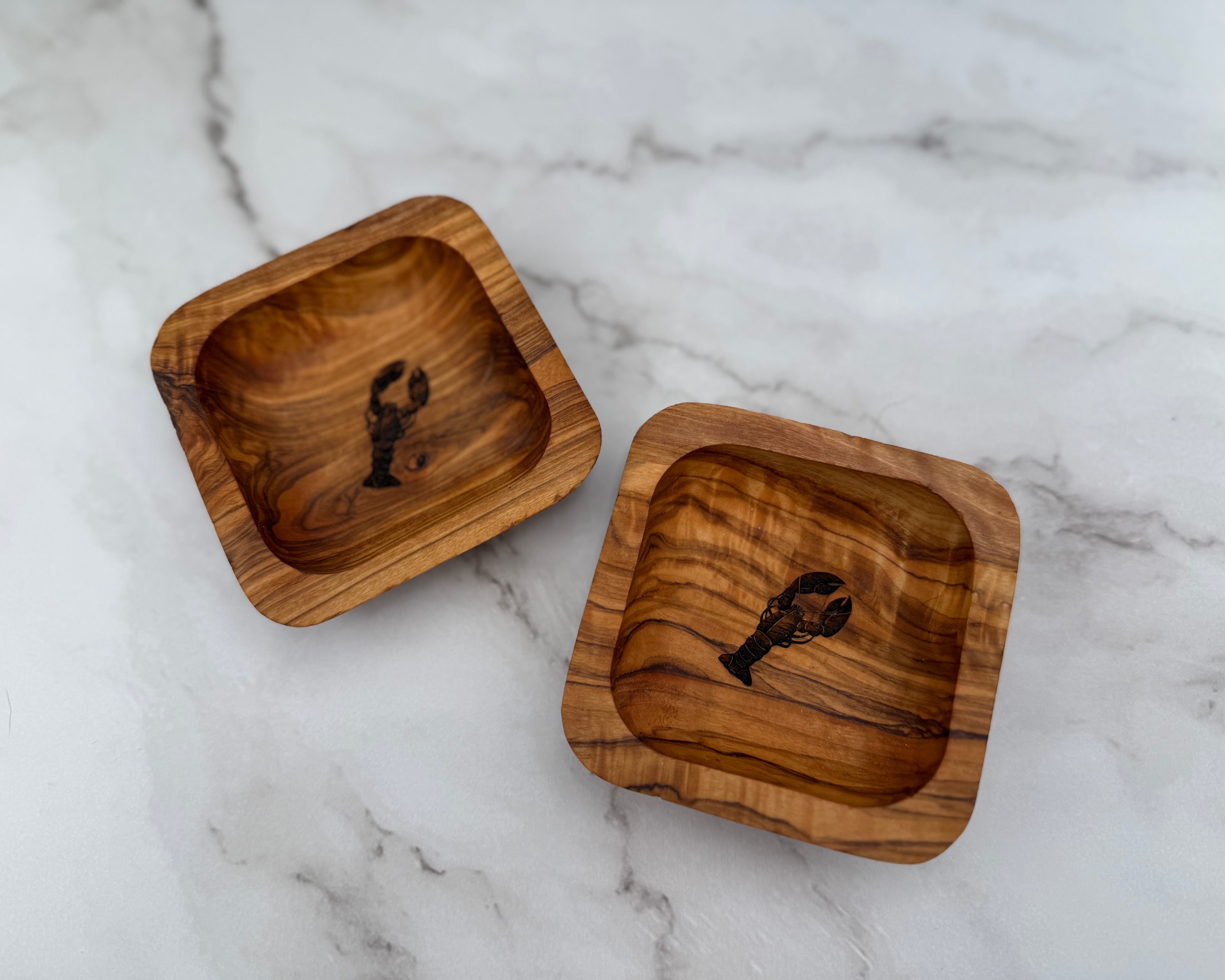 Salt & Tides Olive Wood Dipping Bowl