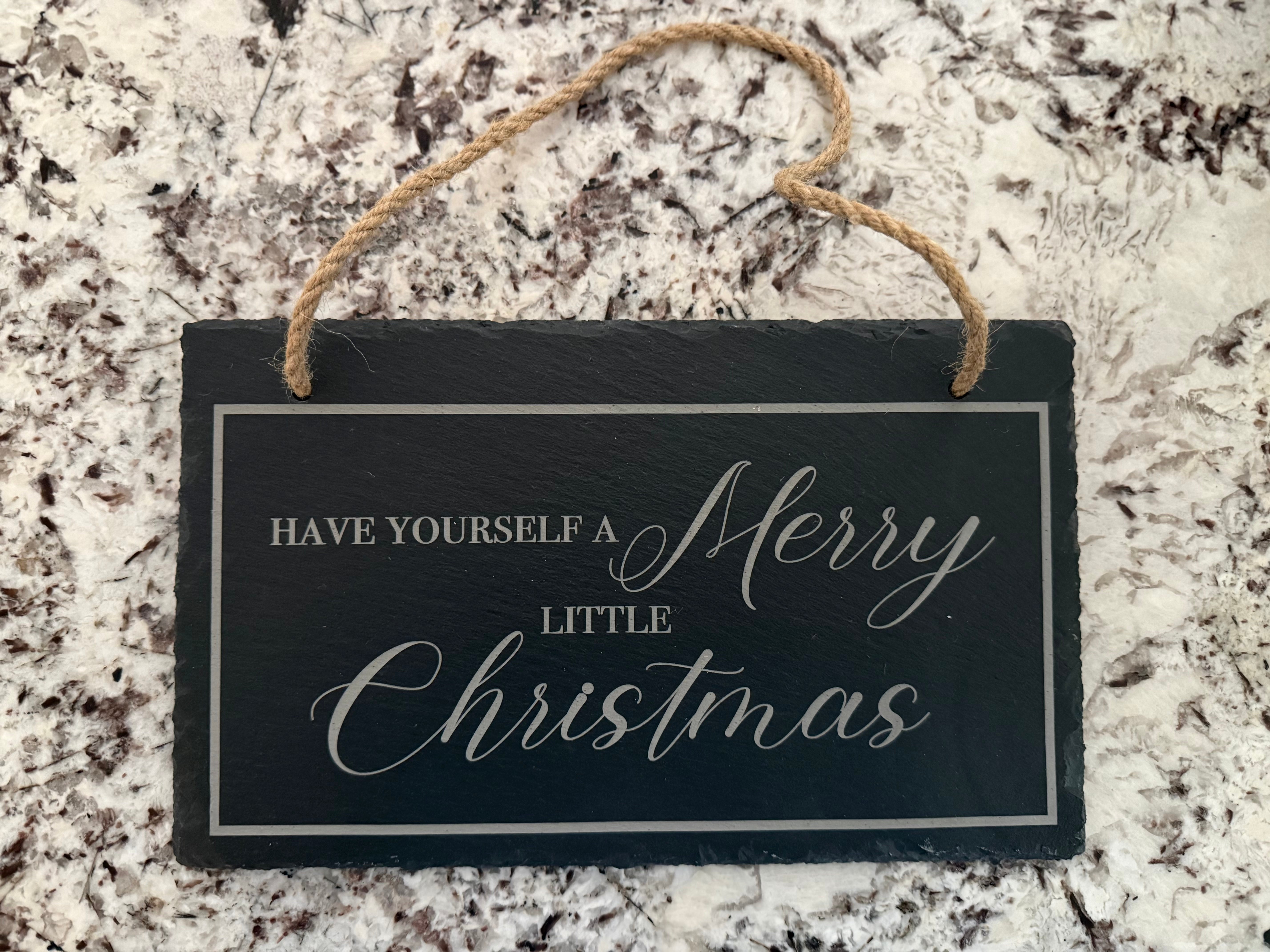 Engraved Slate Hanging Signs