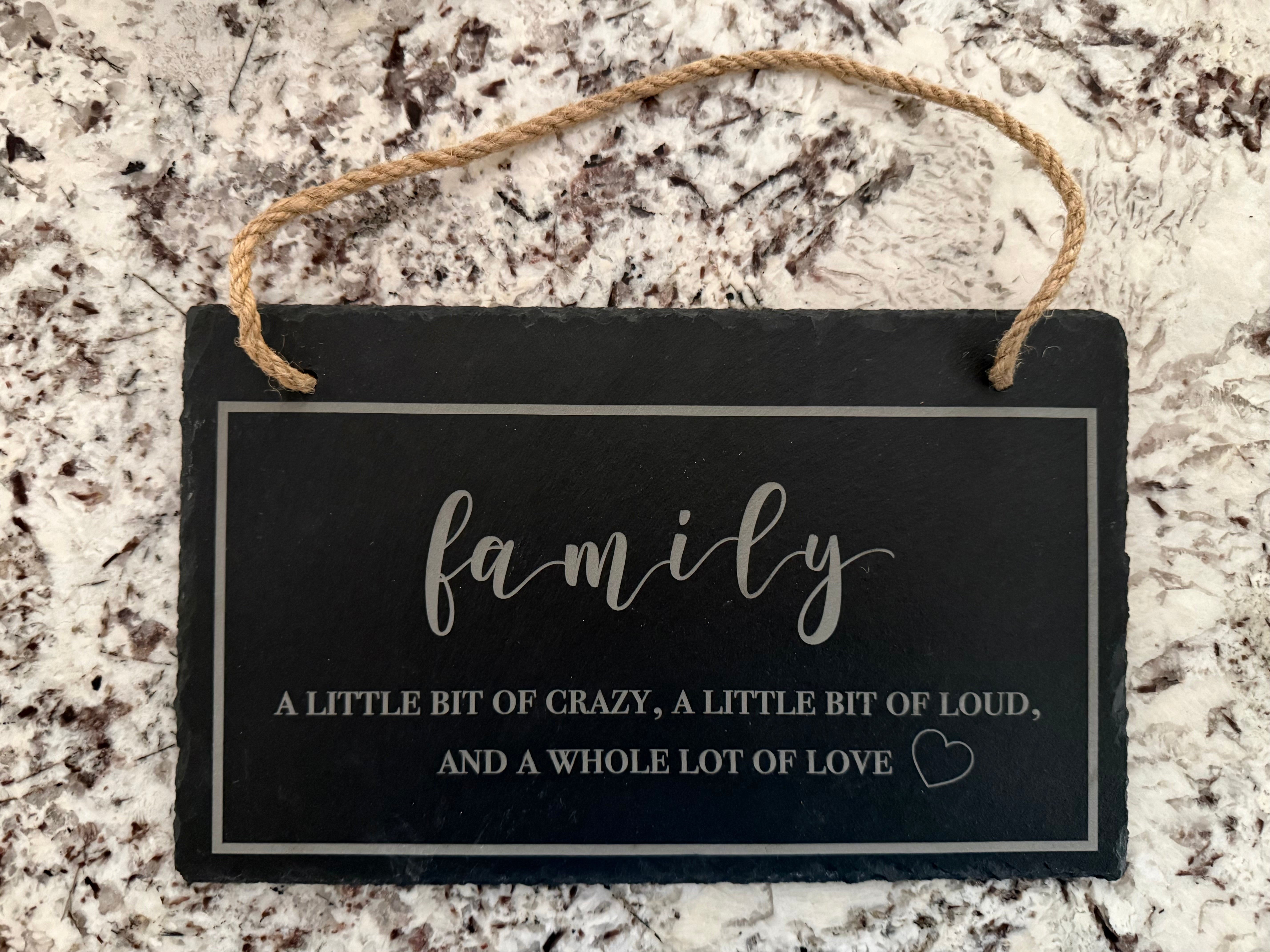 Engraved Slate Hanging Signs