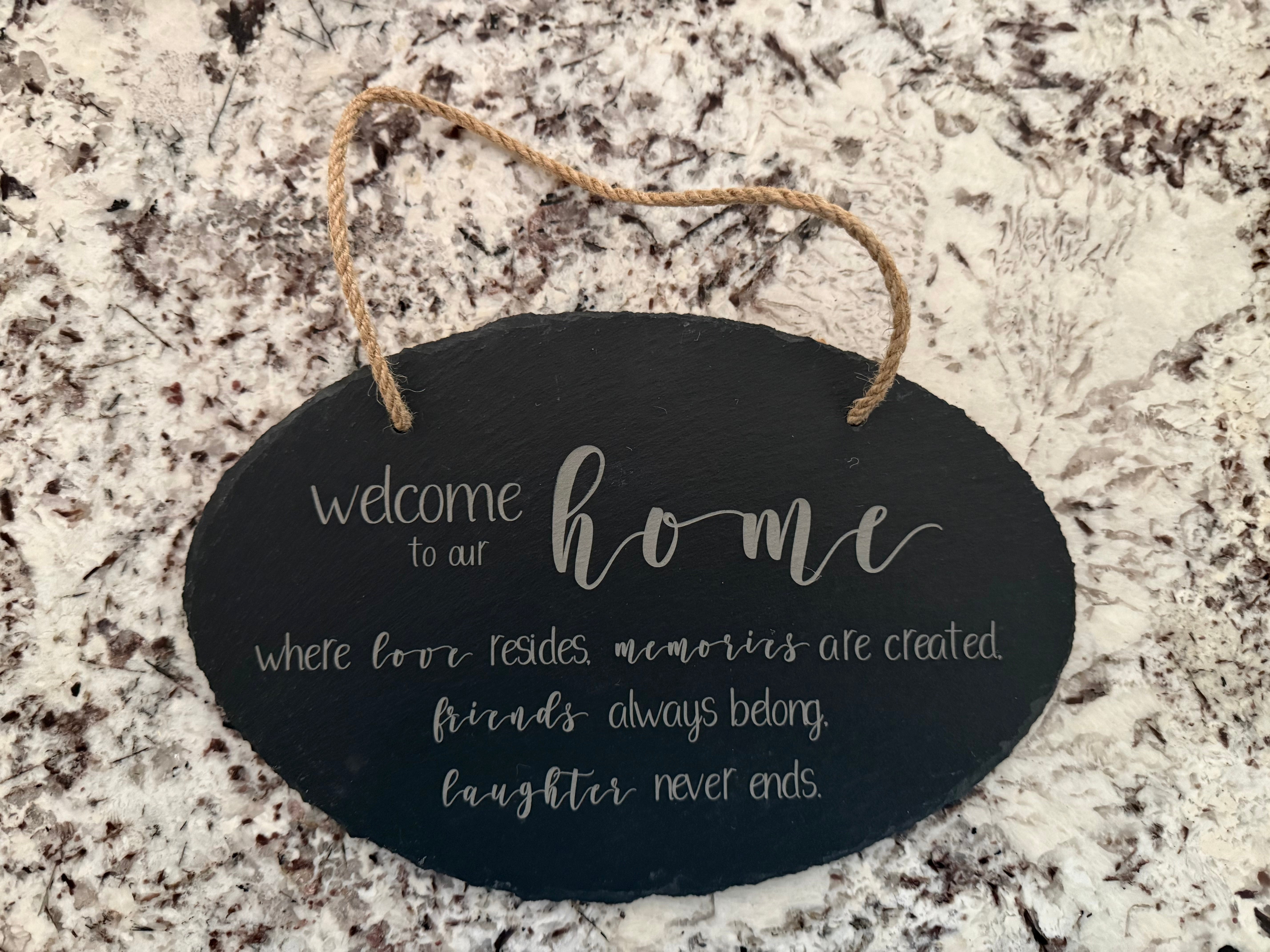 Engraved Slate Hanging Signs
