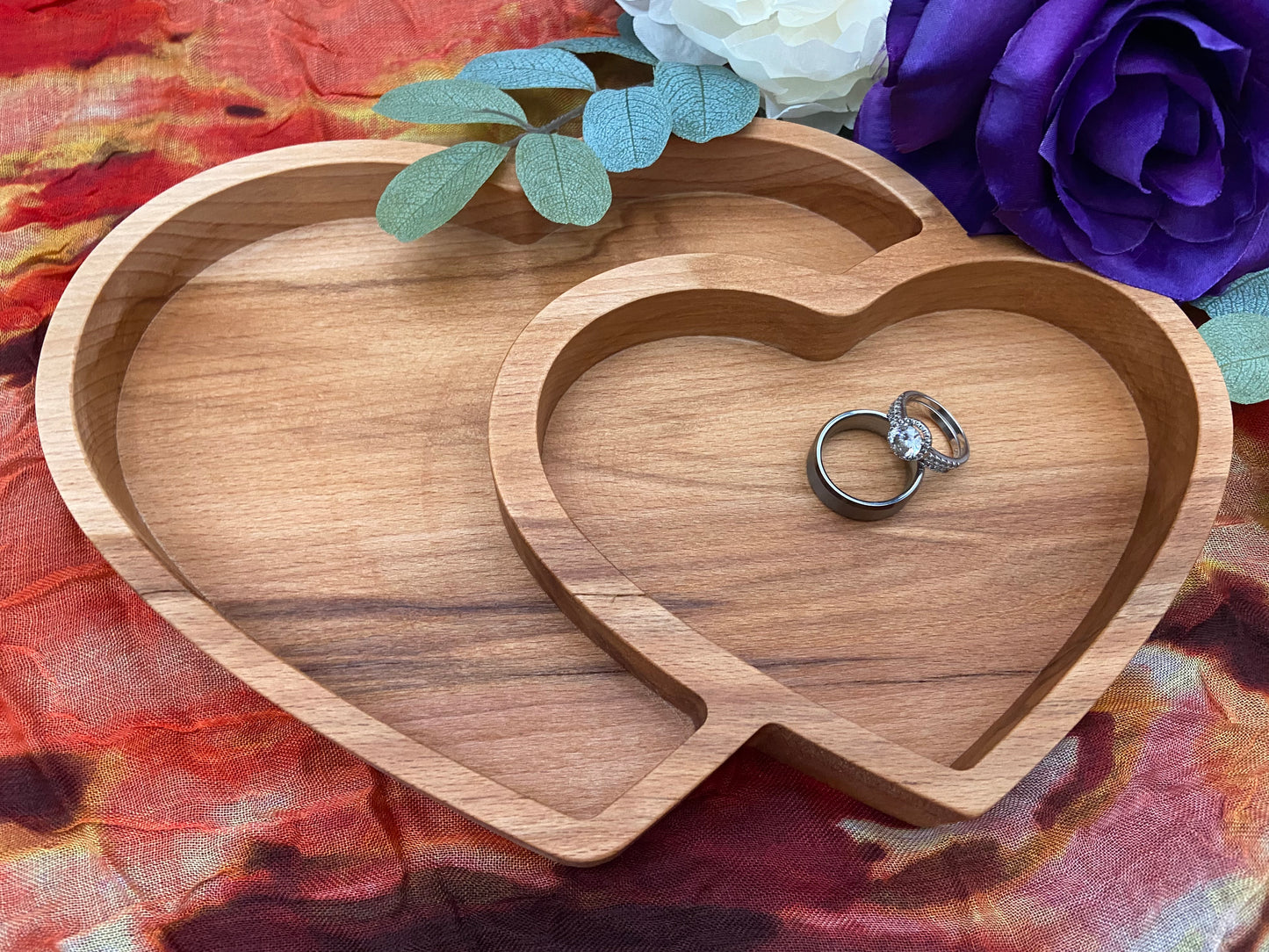 Two Hearts Become One Catch-All Tray