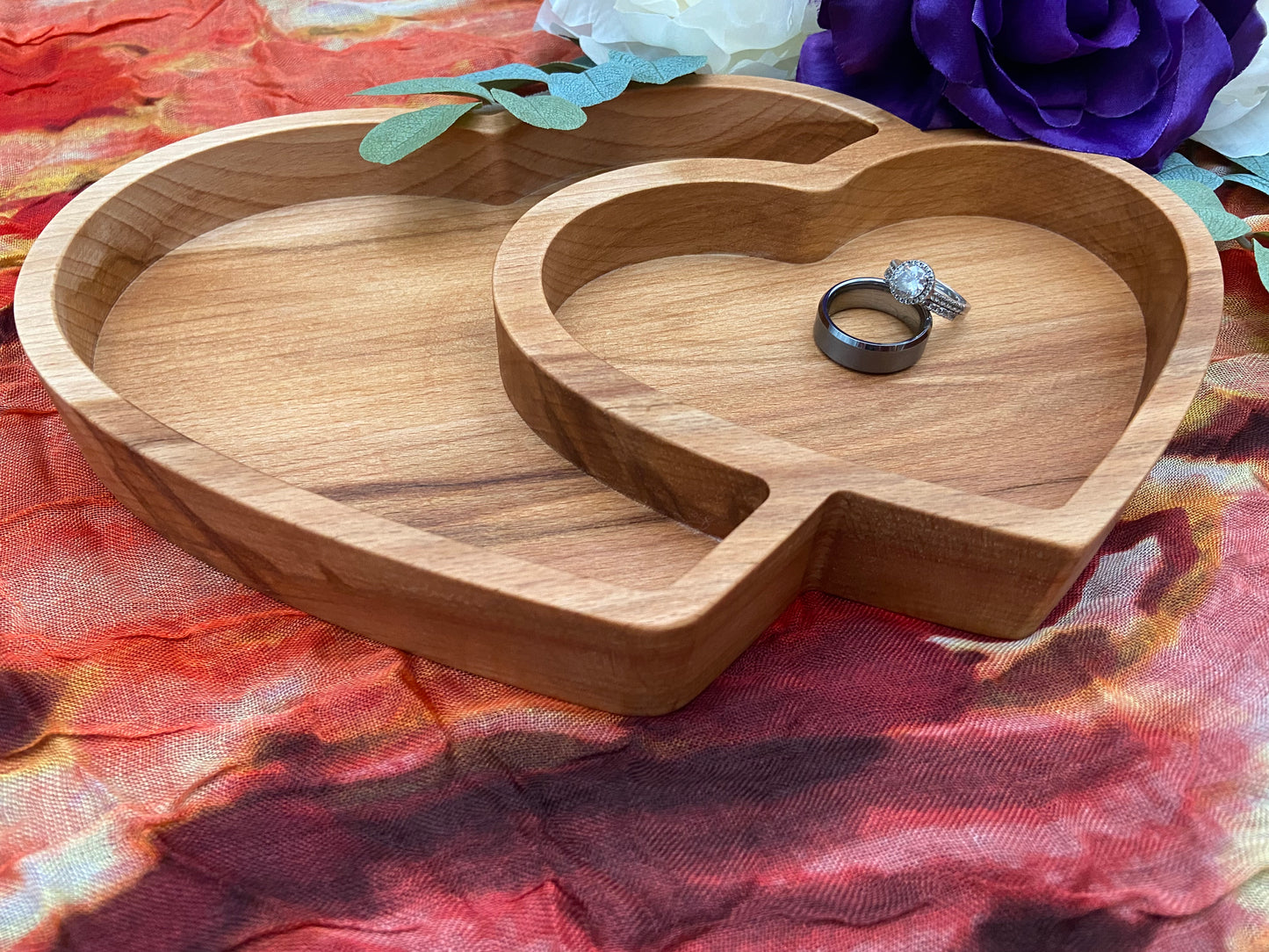 Two Hearts Become One Catch-All Tray