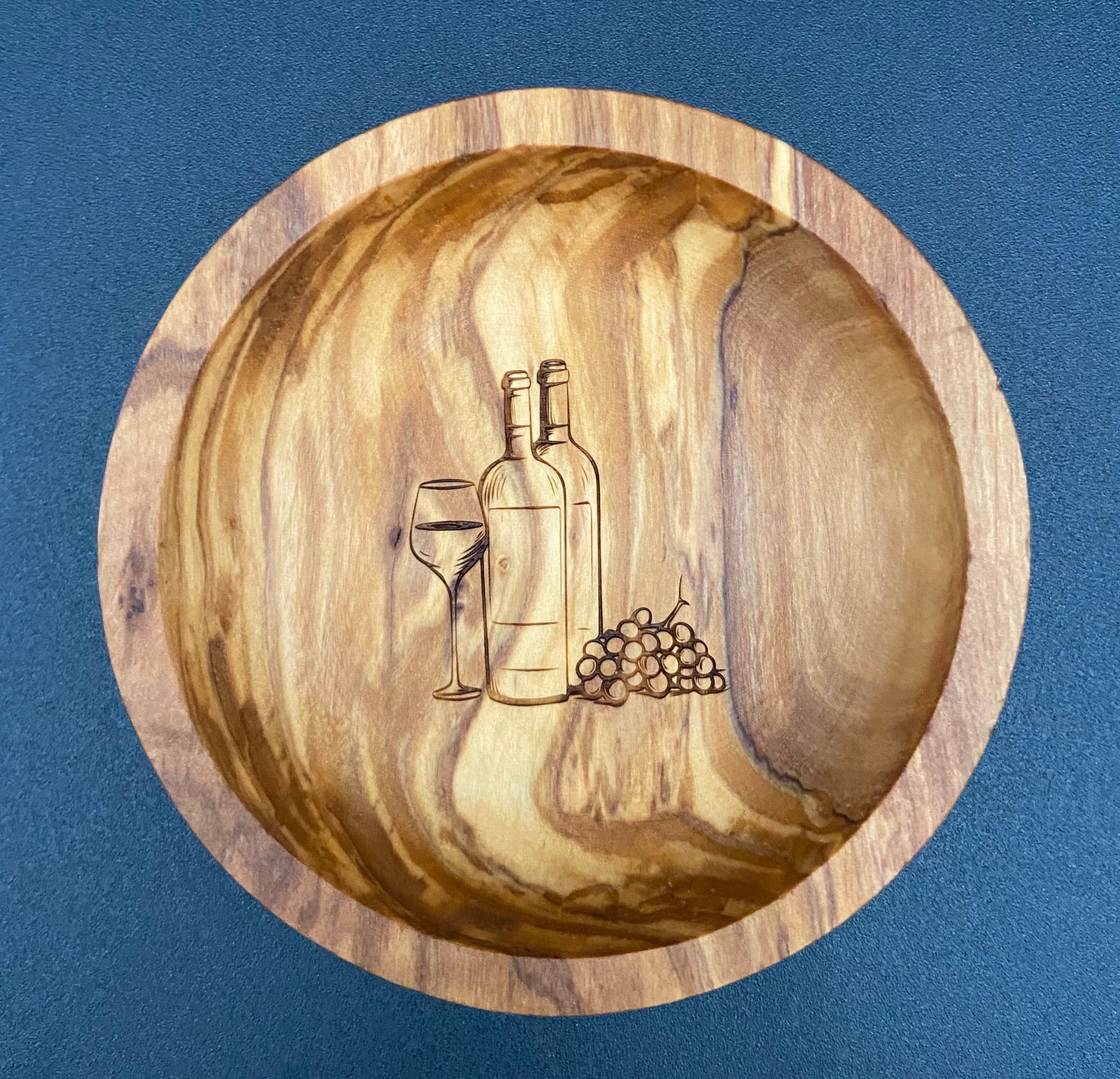 Olive Wood Round Dipping Bowls