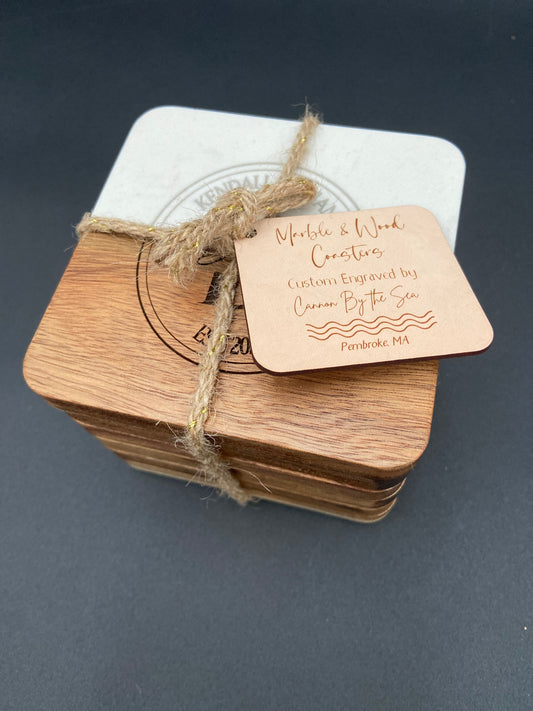 Custom Engraved Coaster Set