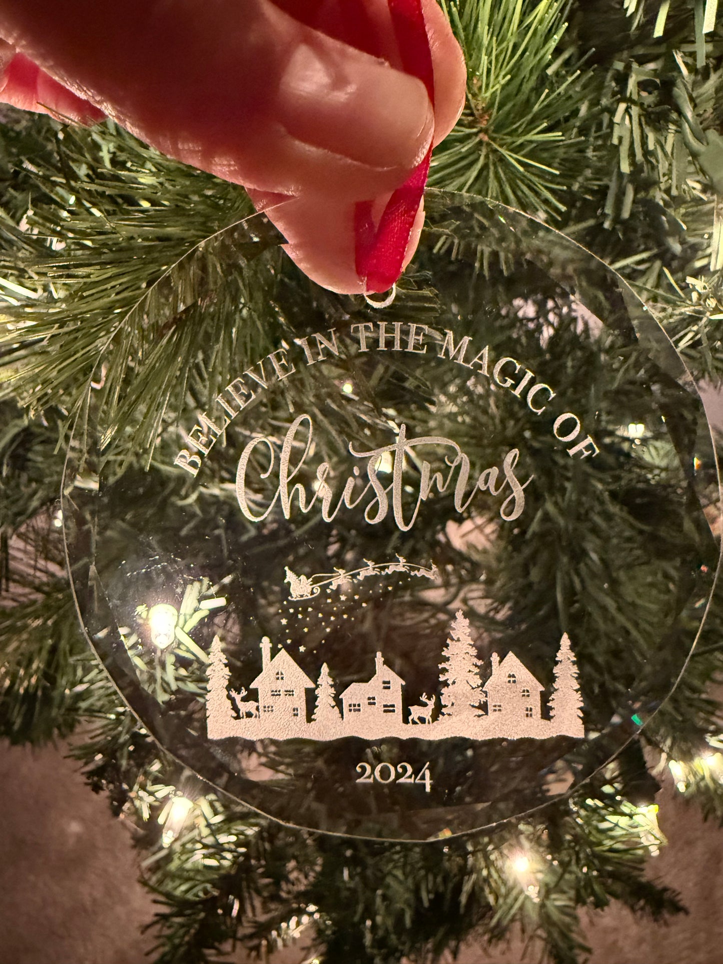 Believe In the Magic of Christmas Ornament