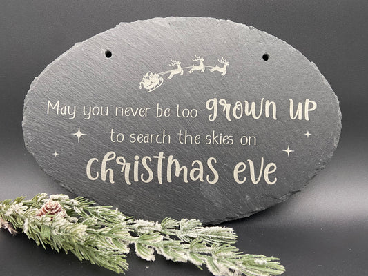 Holiday Slate Hanging Wall Sign