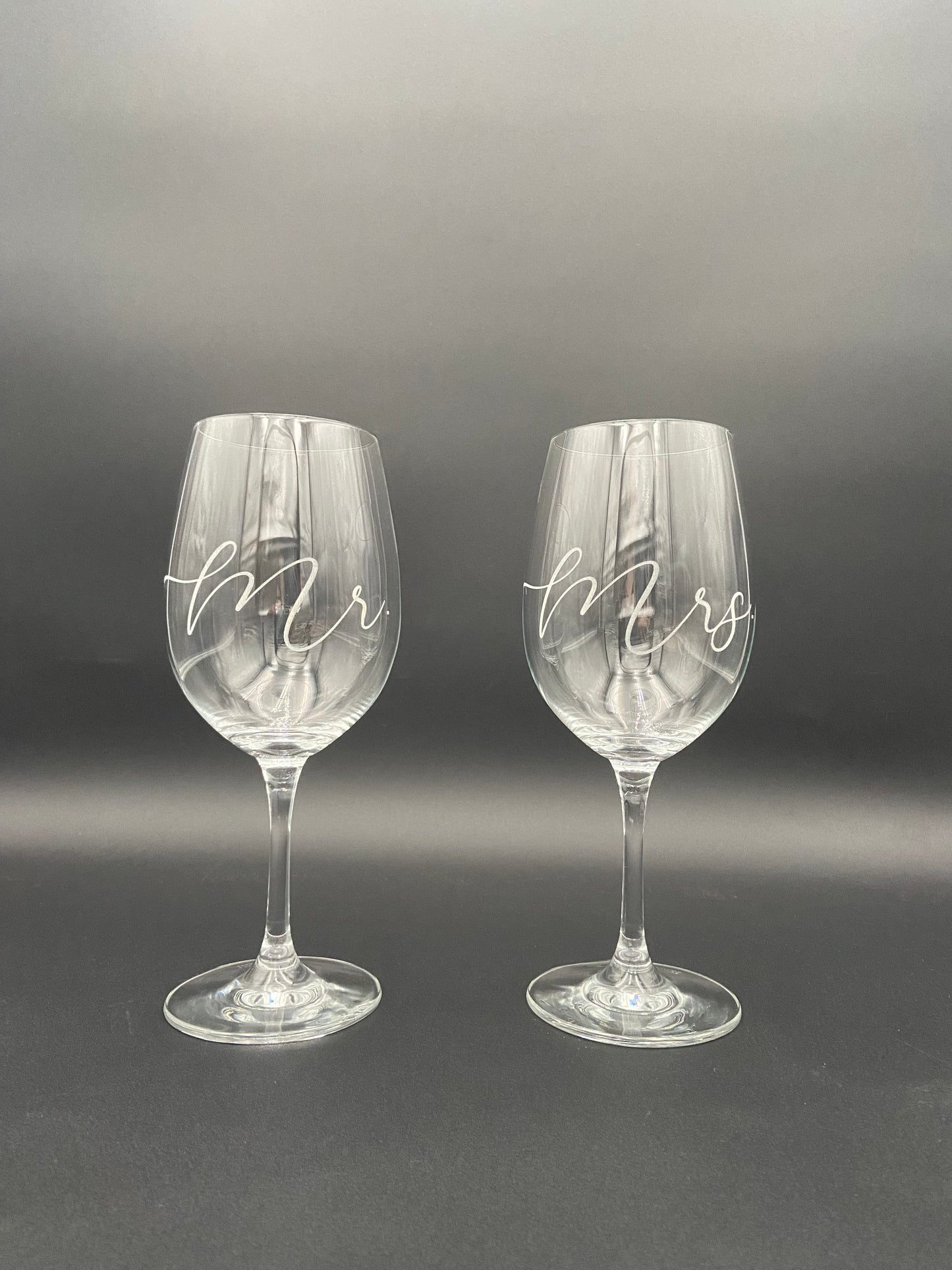 Engraved Wine Glasses (set of 2)